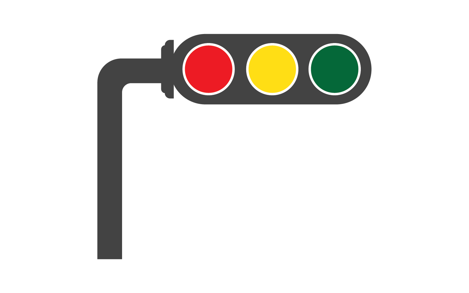 Trafic light icon logo vector template v14