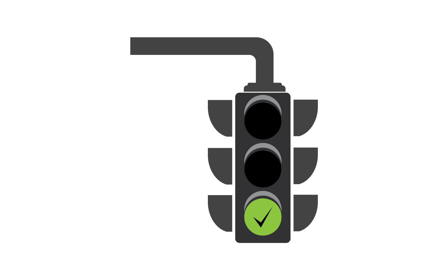 Trafic light icon logo vector template v33