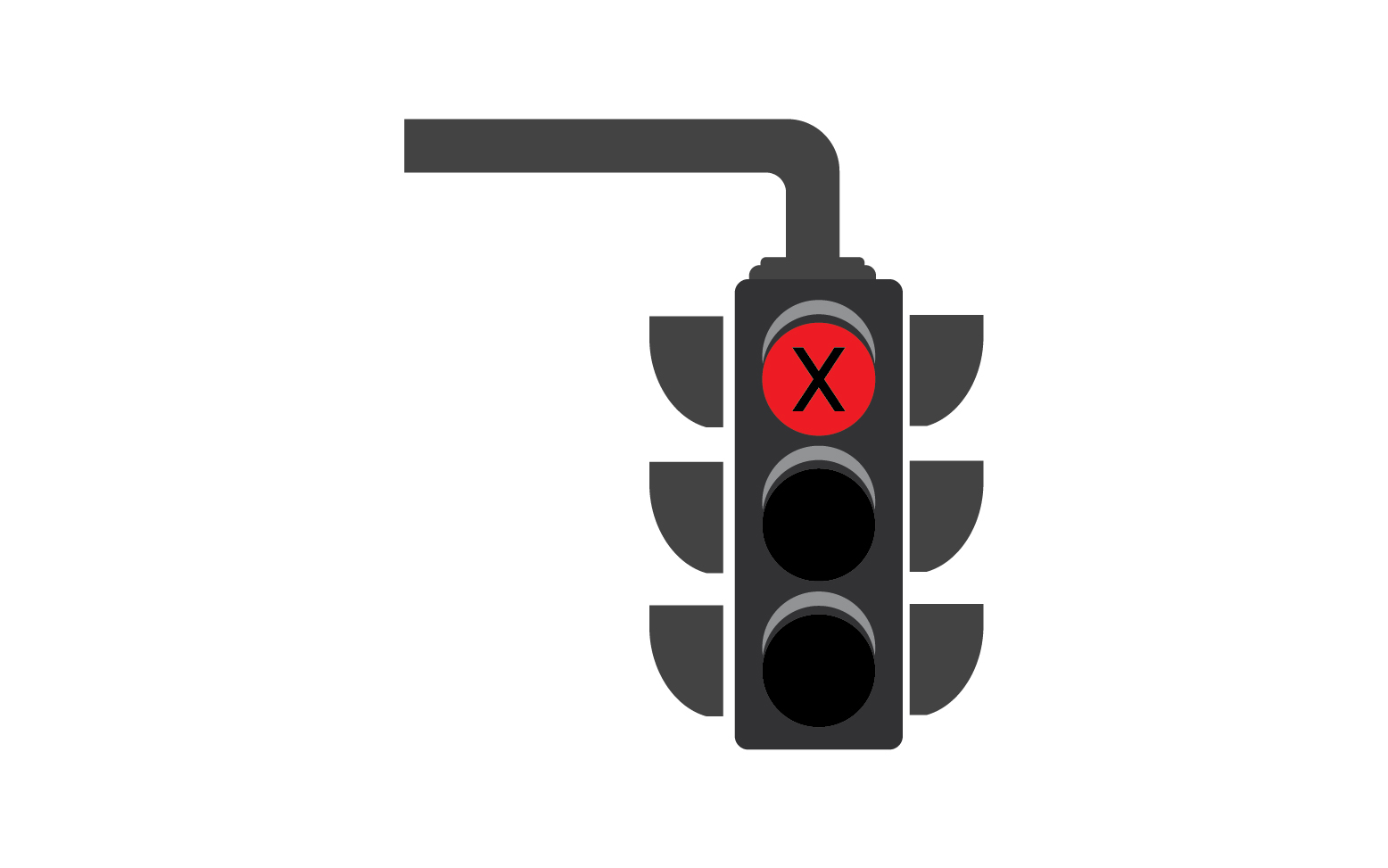 Trafic light icon logo vector template v36