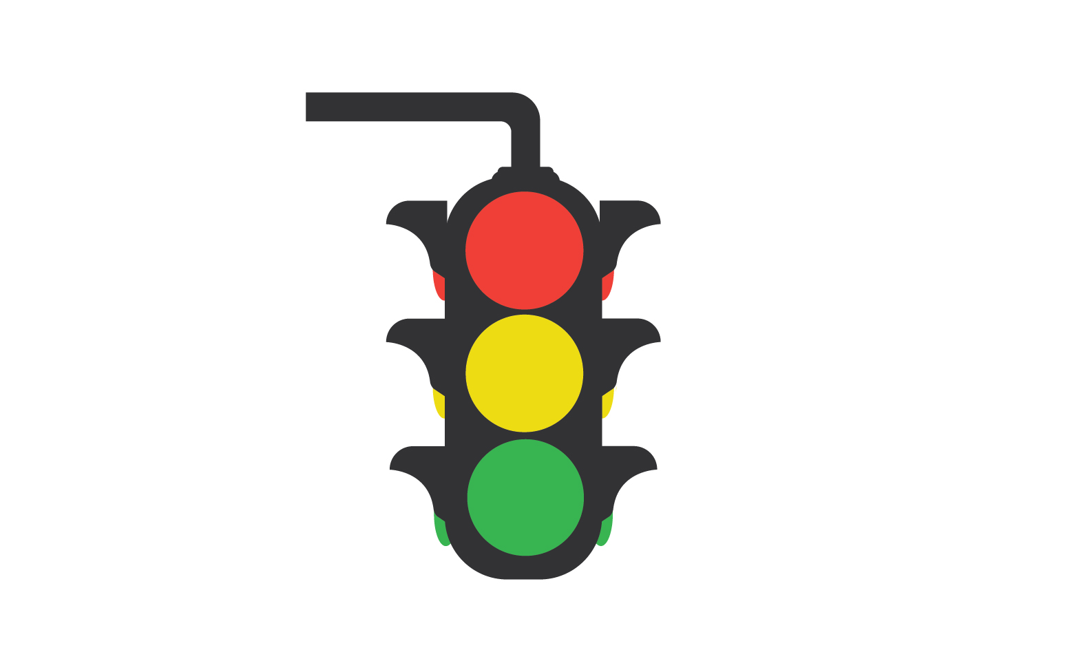 Trafic light icon logo vector template v37