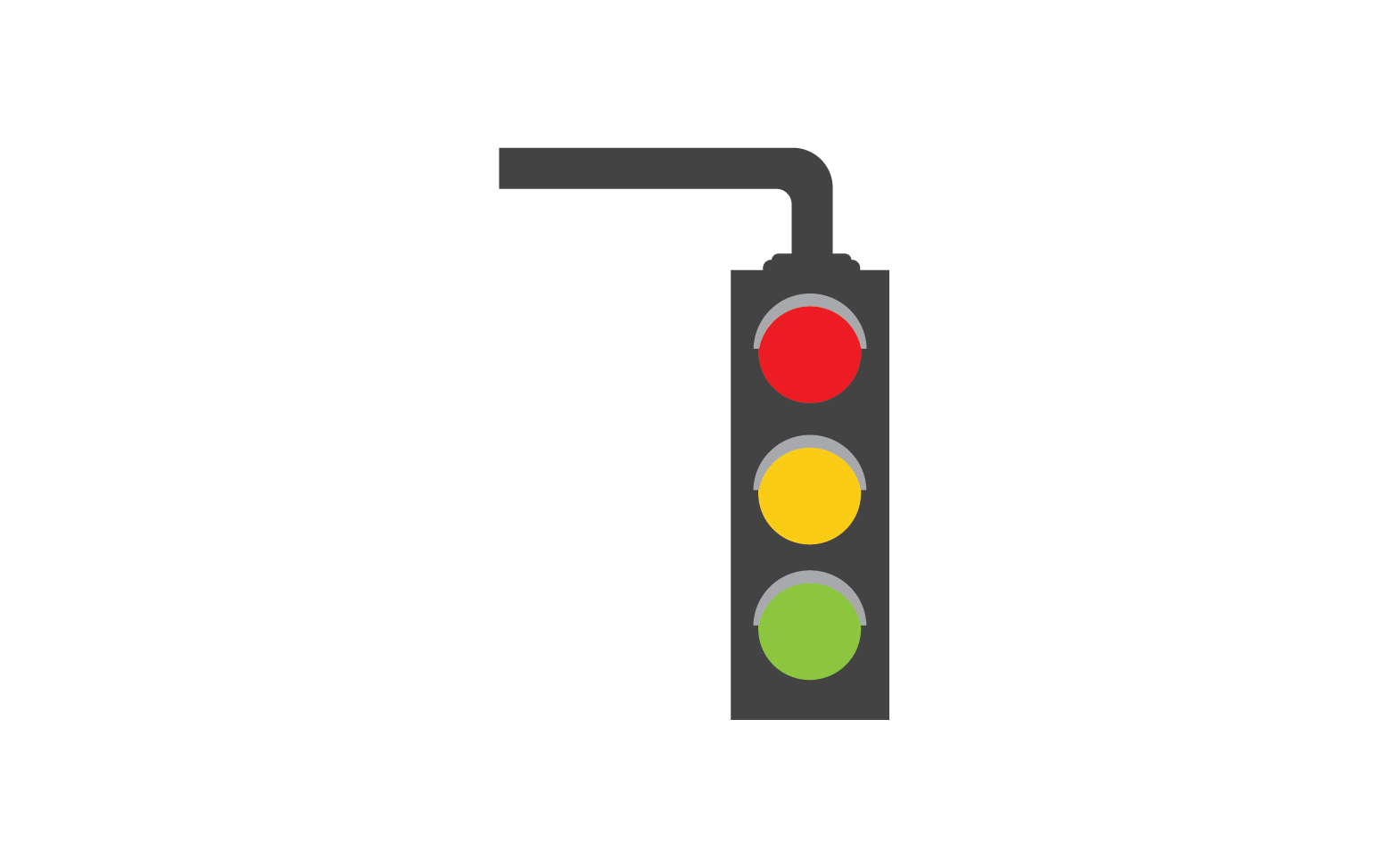 Trafic light icon logo vector template v57