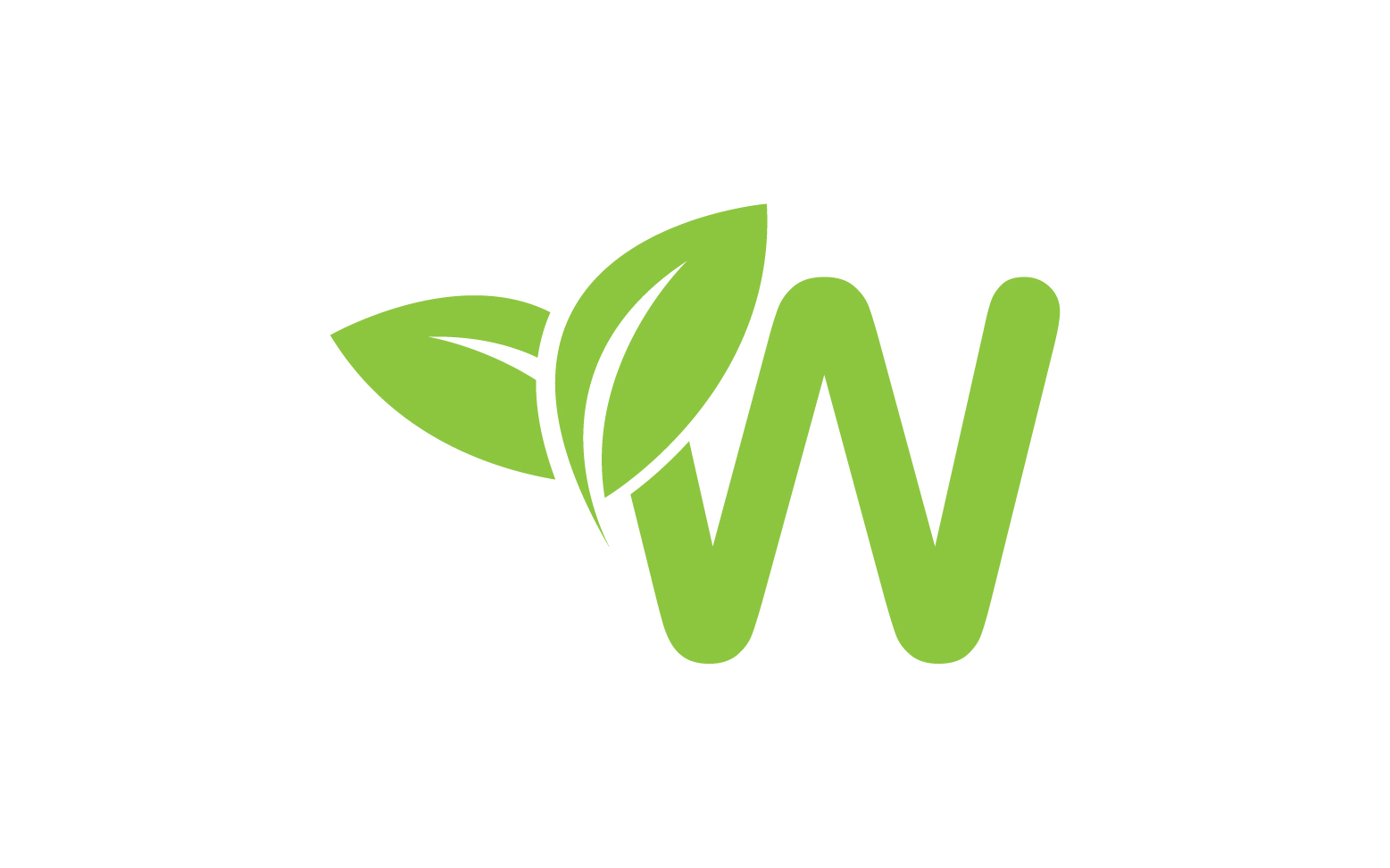 W letter initial company name vector v27