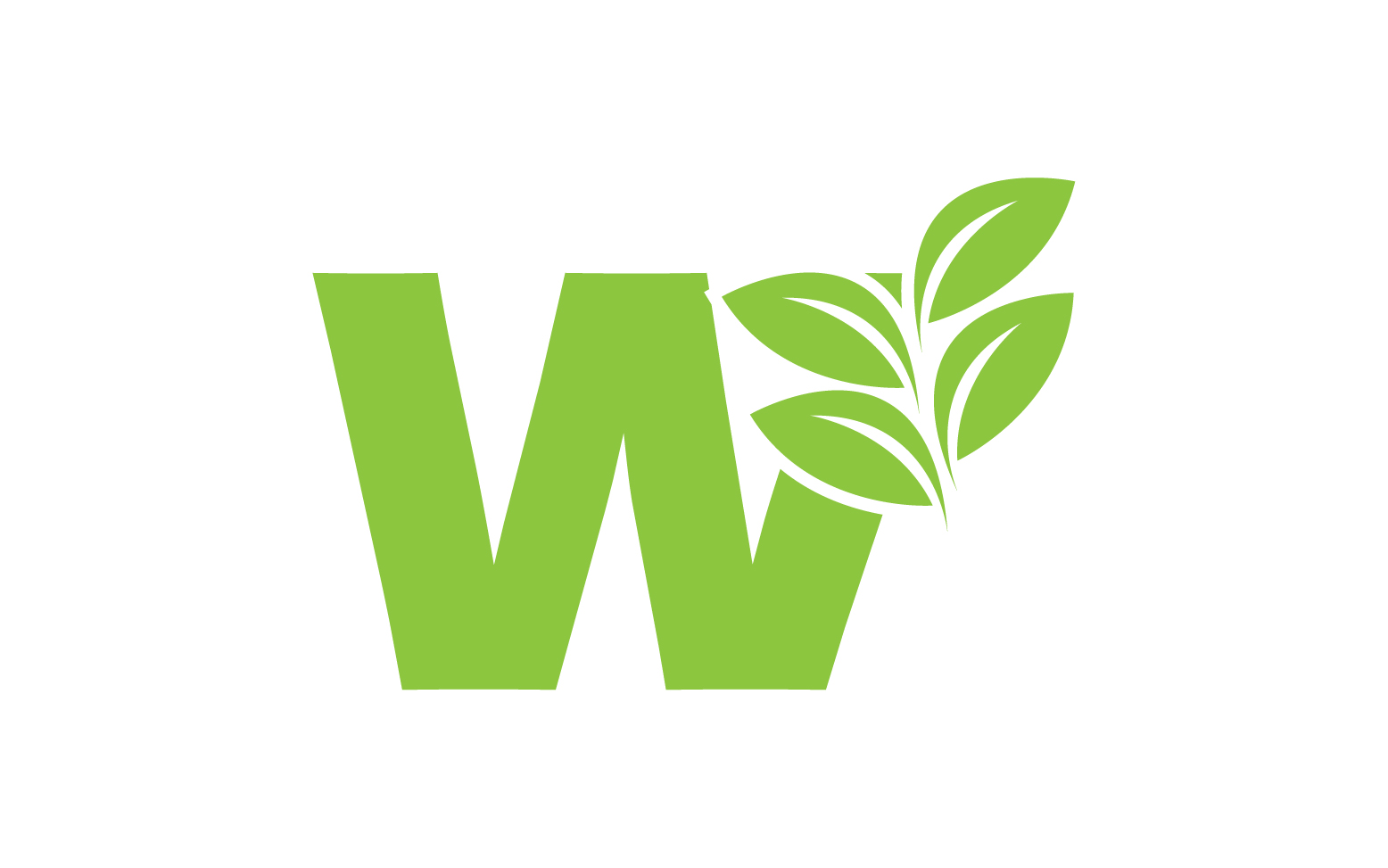 W letter initial company name vector v28