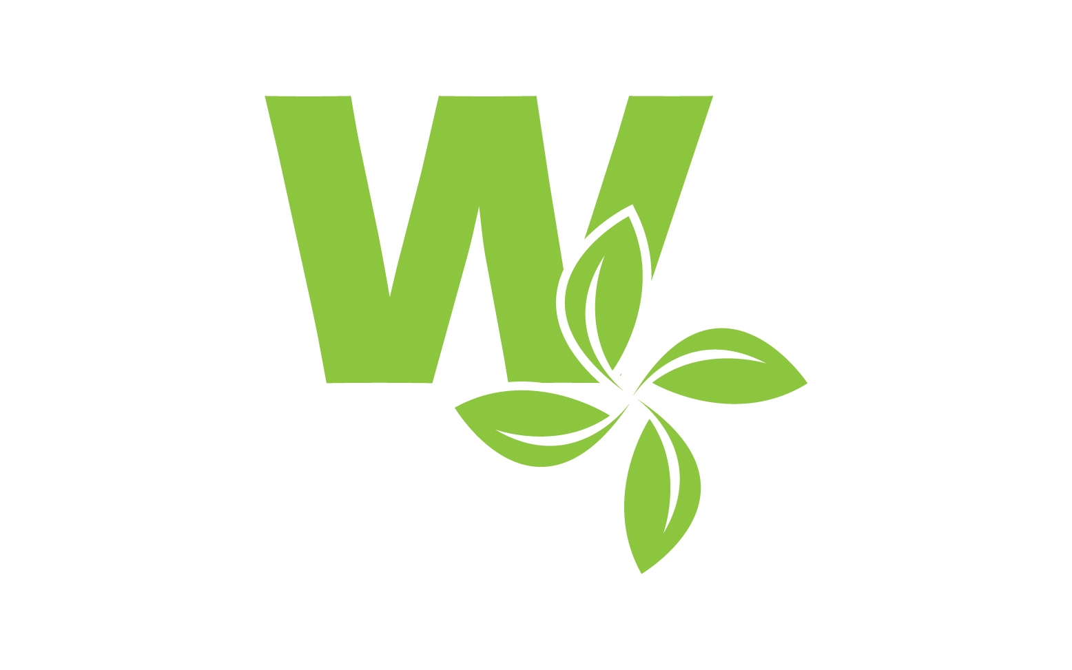 W letter initial company name vector v41