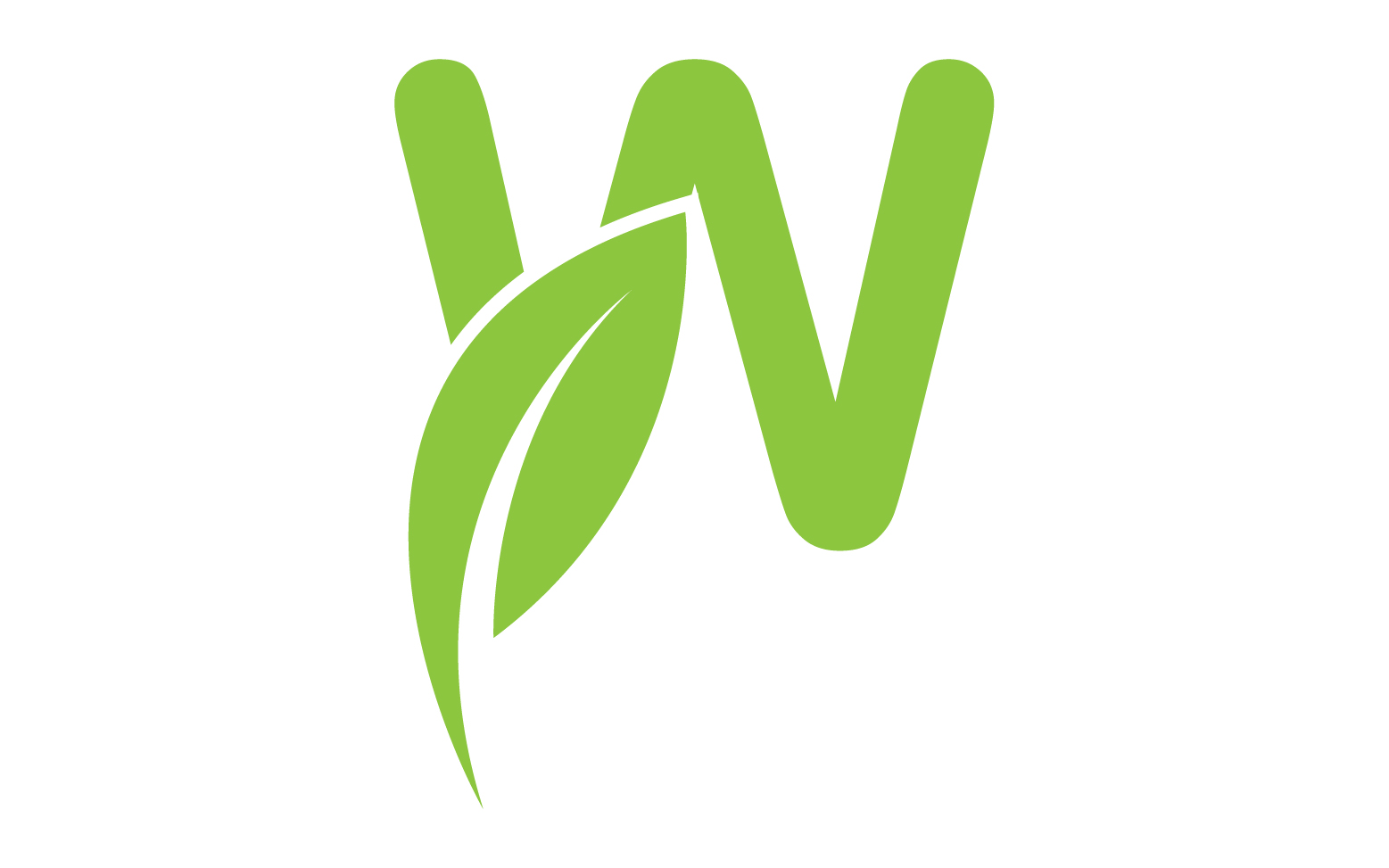 W letter initial company name vector v64