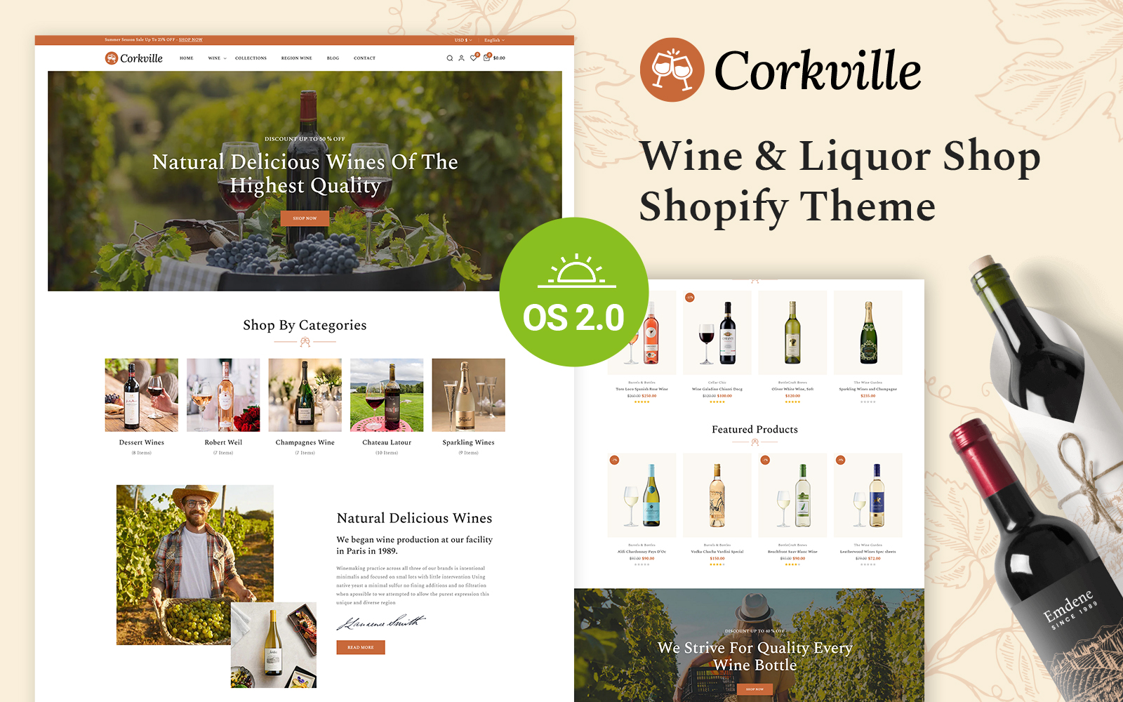 Corkville - Wine and Liquor Store Shopify 2.0 Responsive Theme