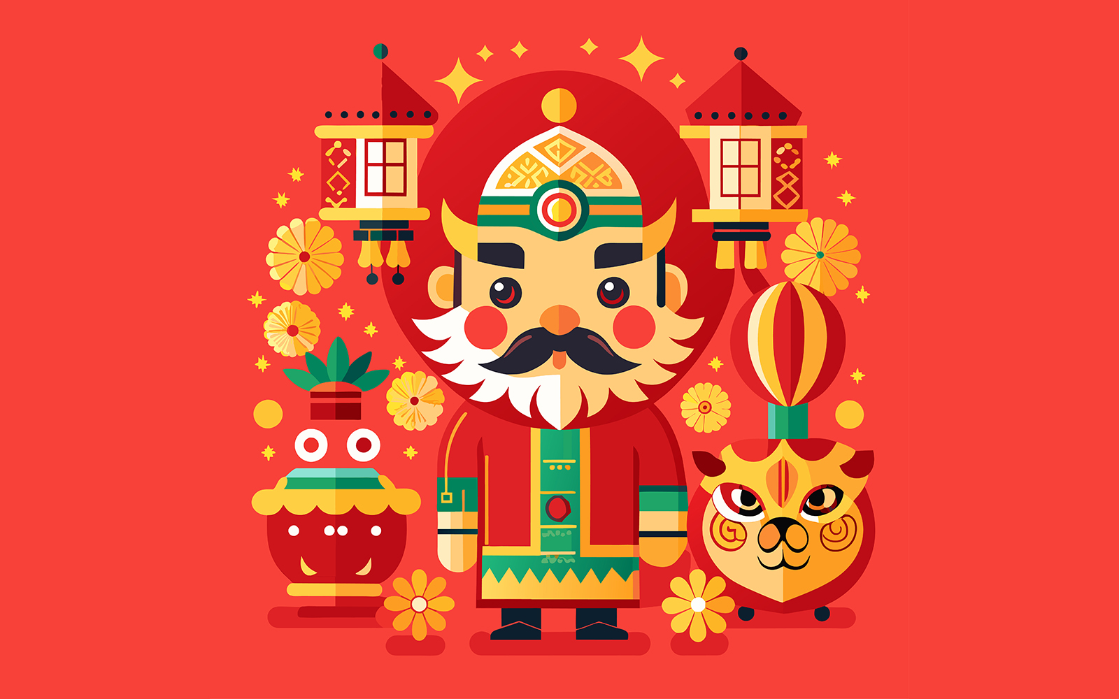 Chinese New Year Unique Vector Design 04