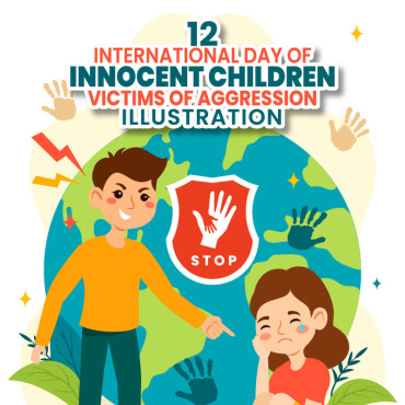 Children Victims Illustrations Templates 392715