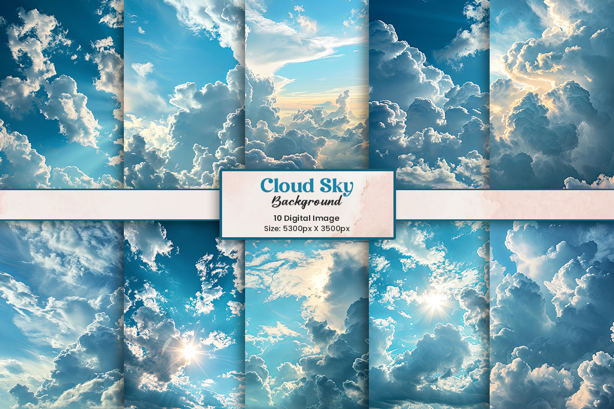 Beautiful landscape blue sky cloud background and Panorama of sky wallpaper