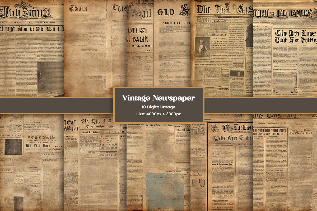 Vintage antique newspaper texture background
