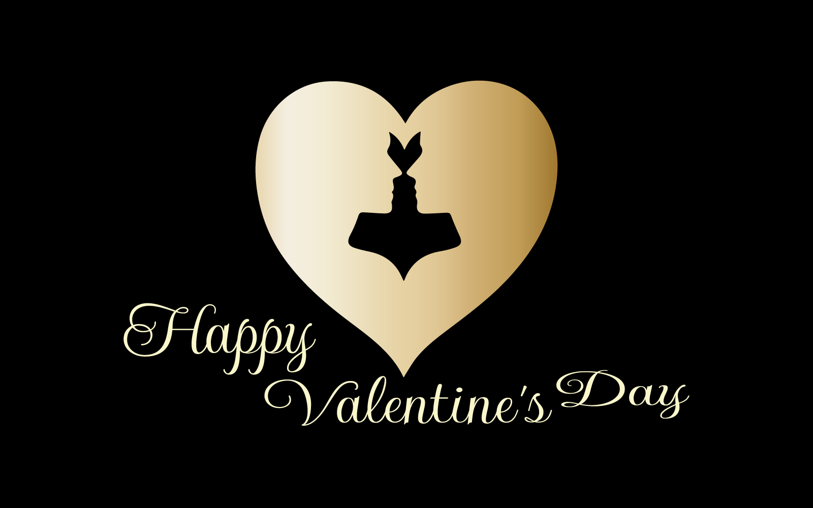 Valentine's day logo design template V1