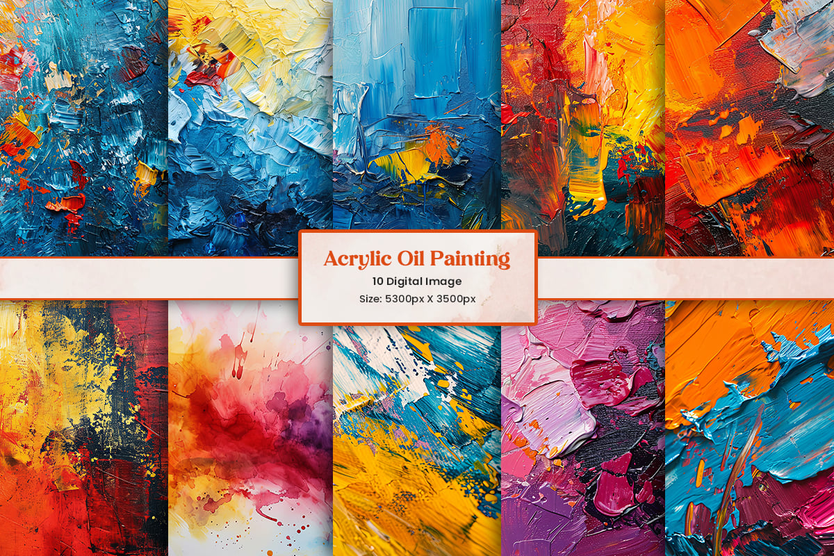 Abstract colorful acrylic oil painting texture or watercolor ink alcohol brush strokes background
