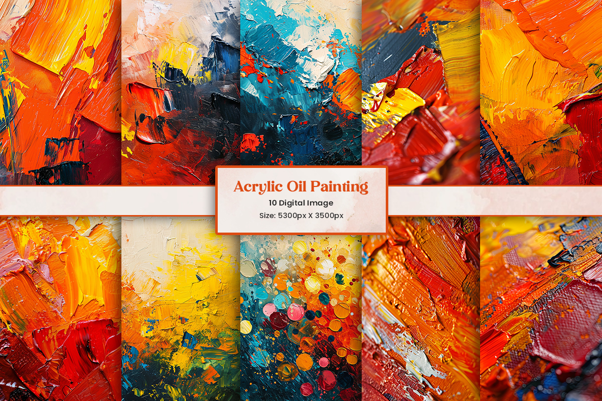 Acrylic Colorful Painting Background