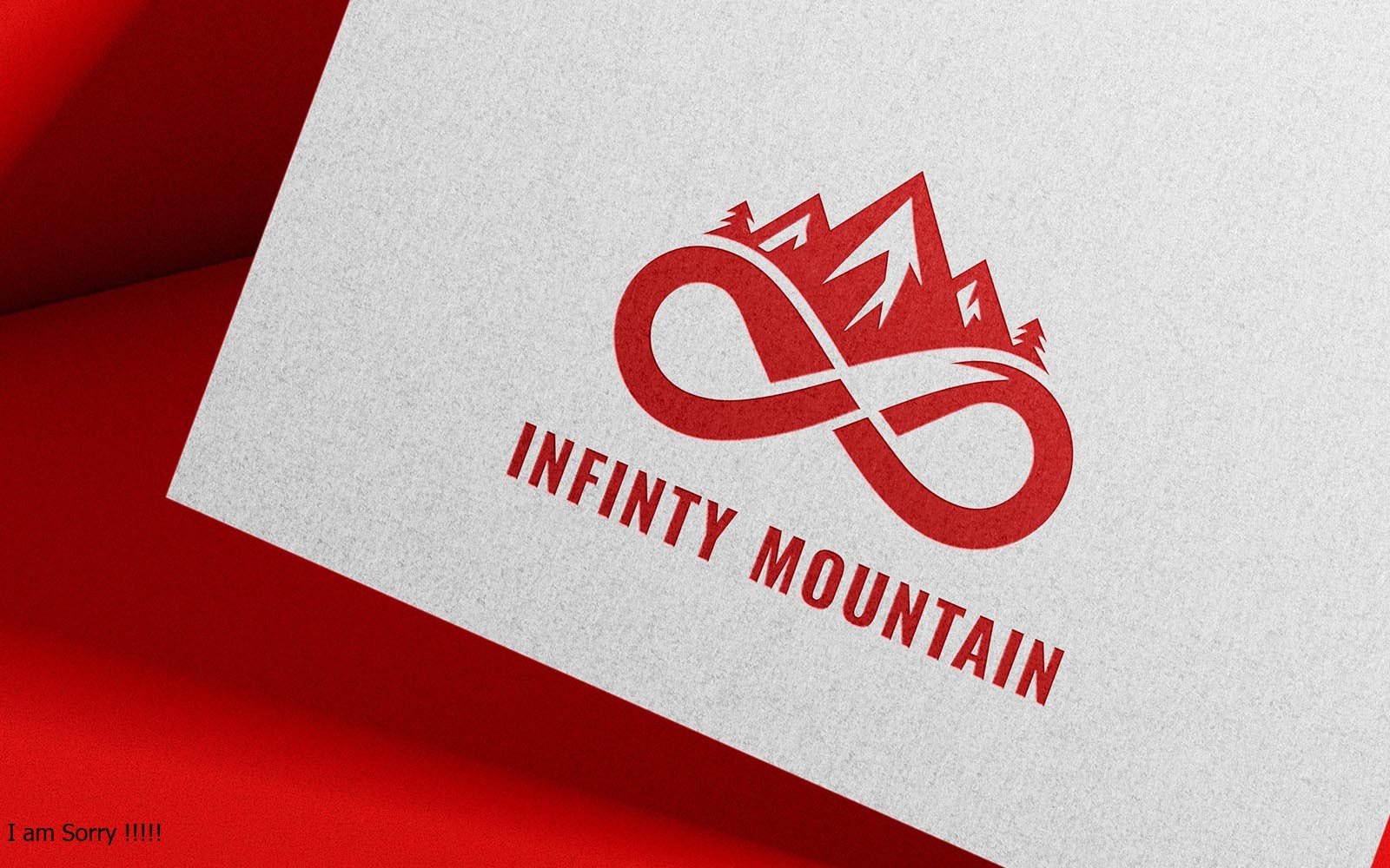 Infinity Mountain vector Logo design