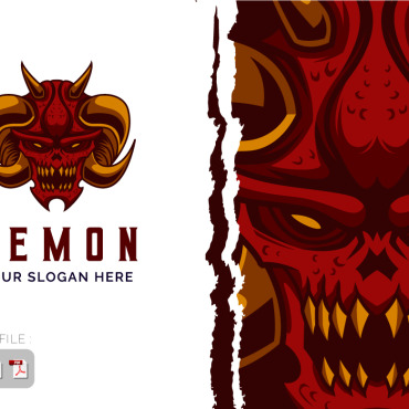 Devil Skull Logo Templates 392955