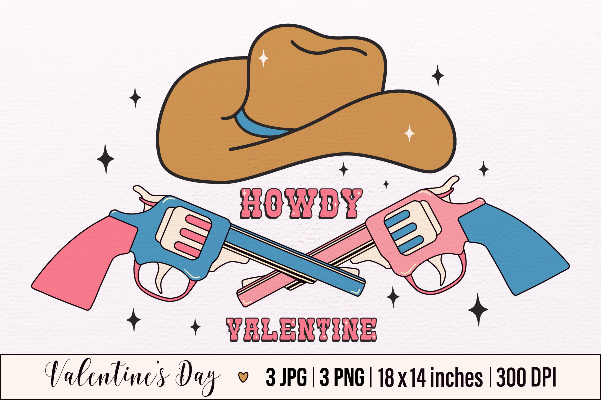 Y2k,Retro Happy Valentine's Day,Cowgirl Hat