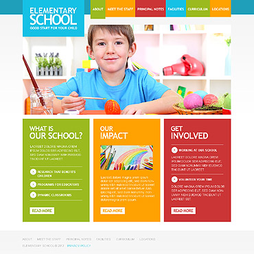 School Education Responsive Website Templates 39379