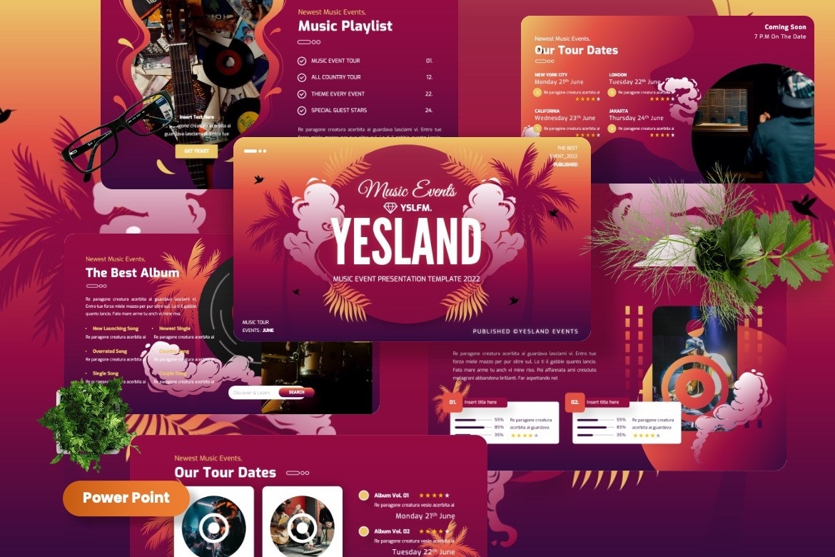 Yesland - Music Events Powerpoint Template