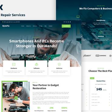 Service Software Landing Page Templates 393024