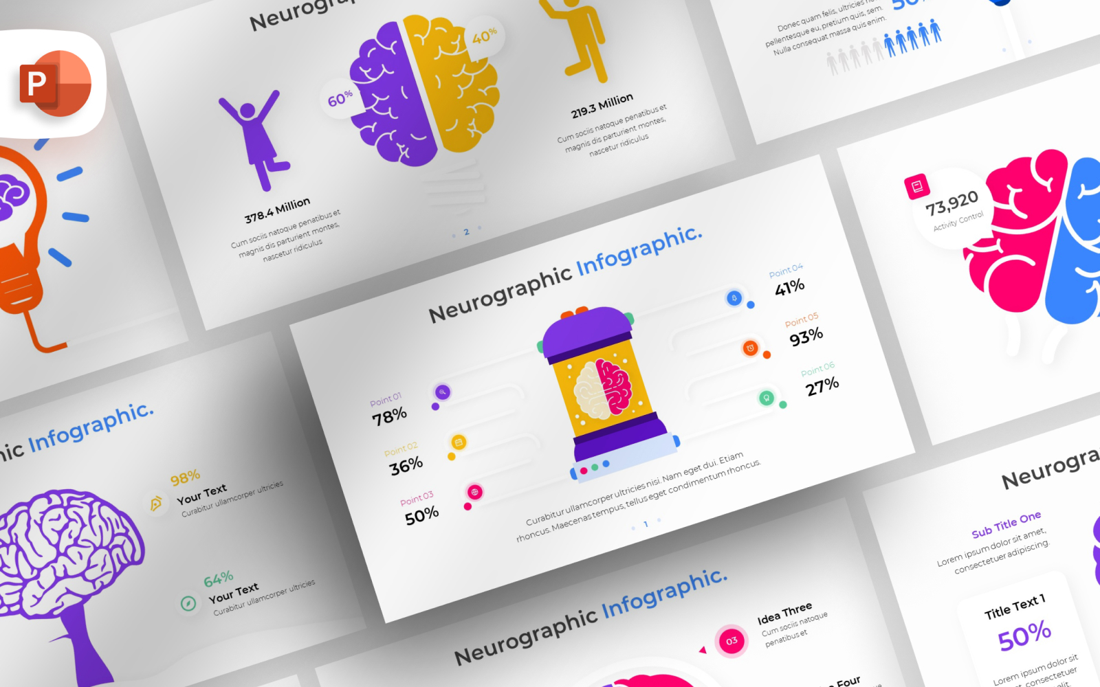 Neurographic PowerPoint Infographic Template