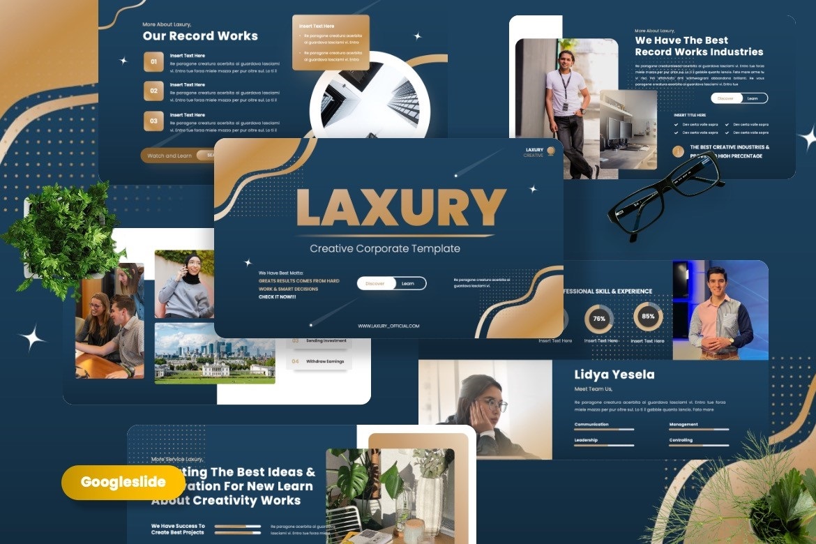 Laxury - Creative Corporate Googleslide Template