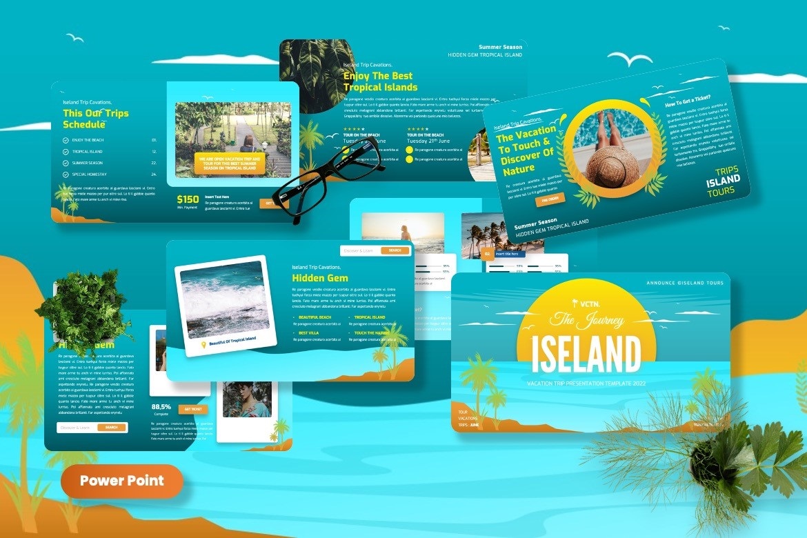 Isleand - Vacation Powerpoint Template
