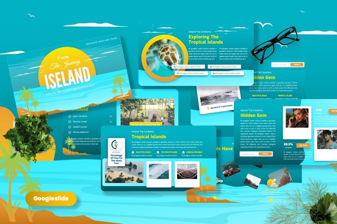 Isleand - Vacation Googleslide Template