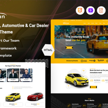 Auto Automobile Responsive Website Templates 394424