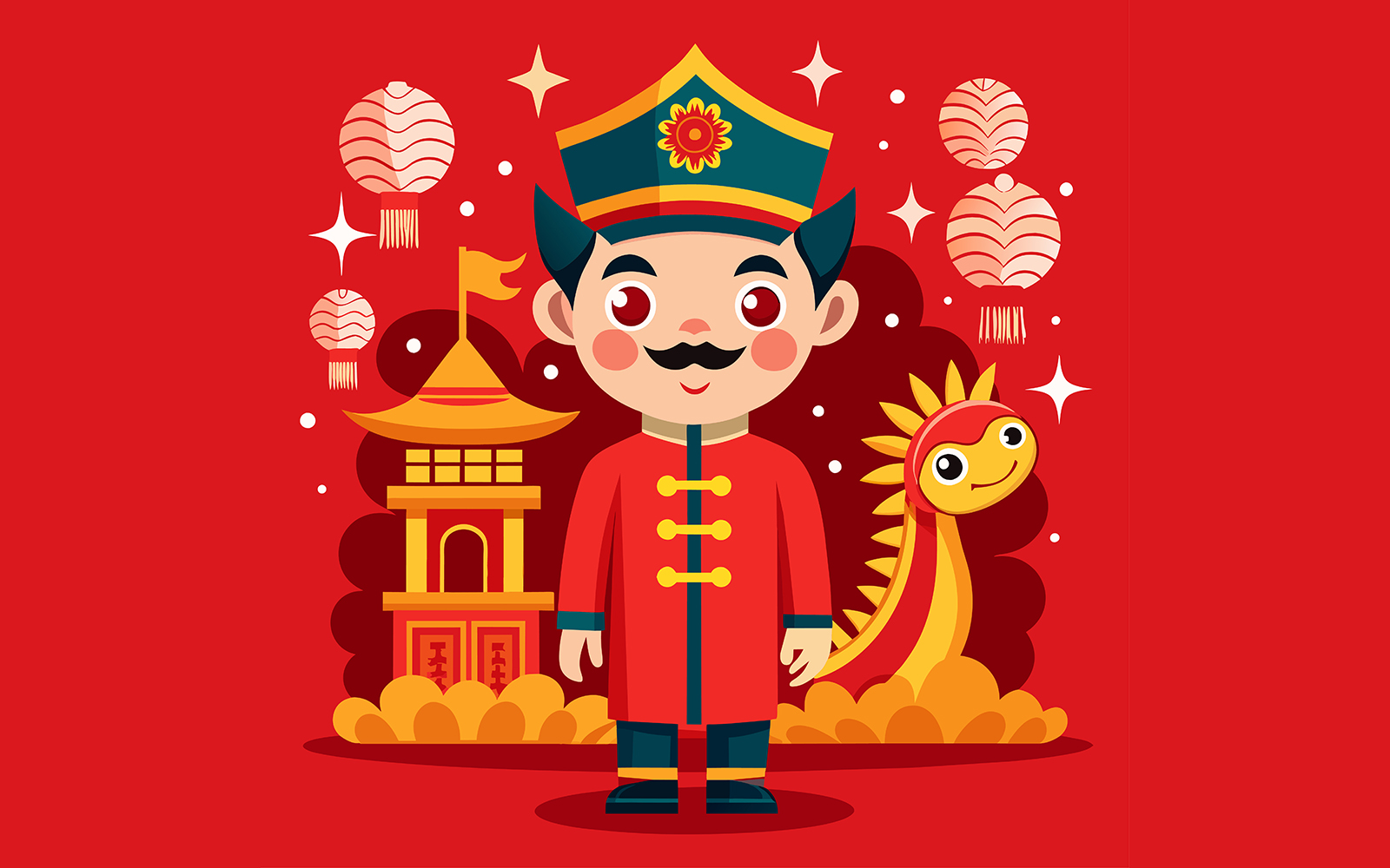 Chinese New Year Unique Vector Design 12