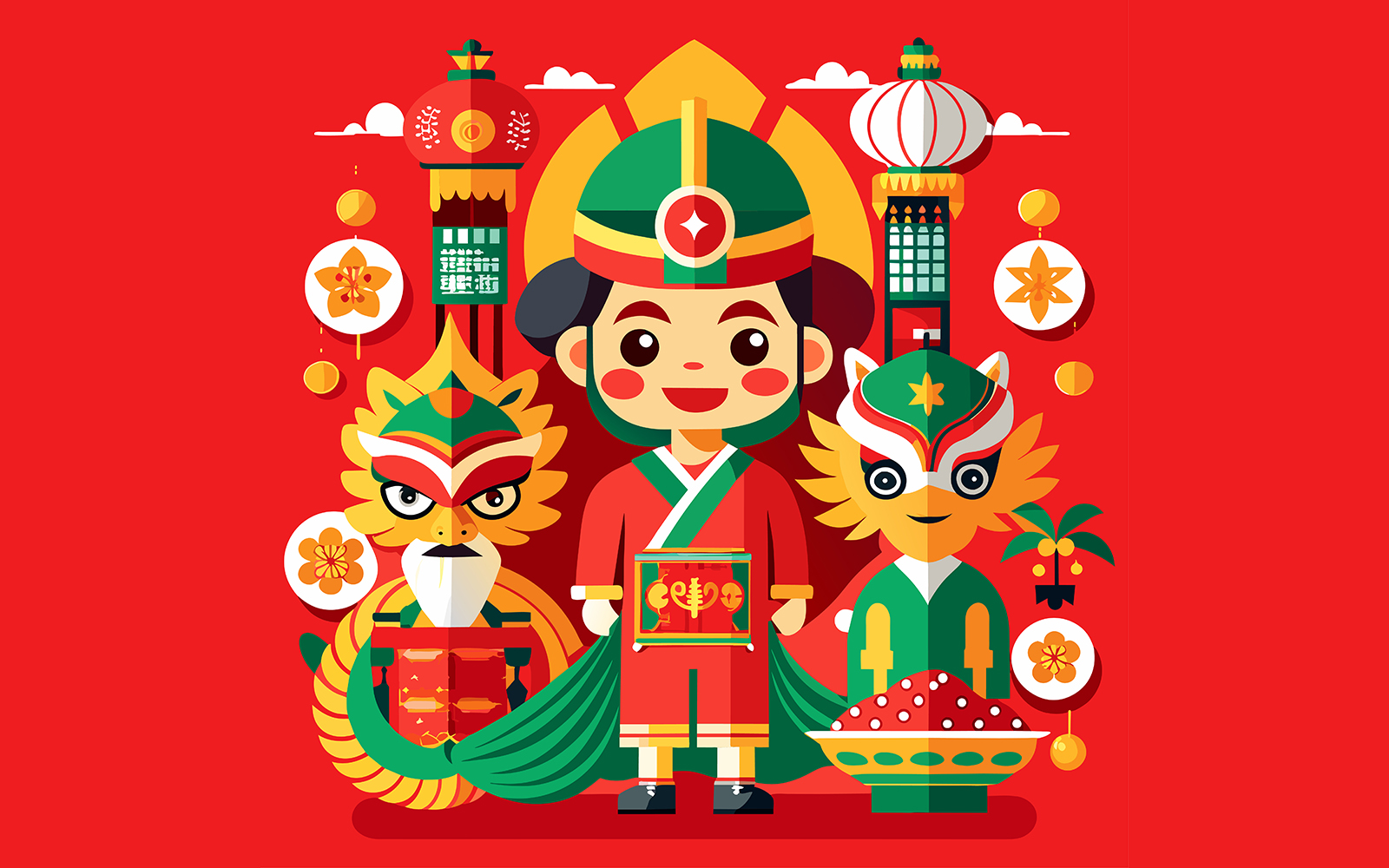 Chinese New Year Unique Vector Design 13