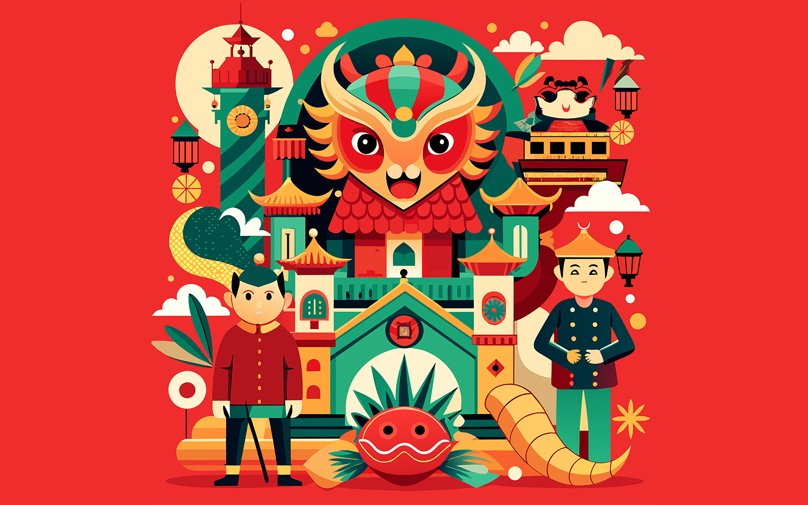Chinese New Year Unique Vector Design 17