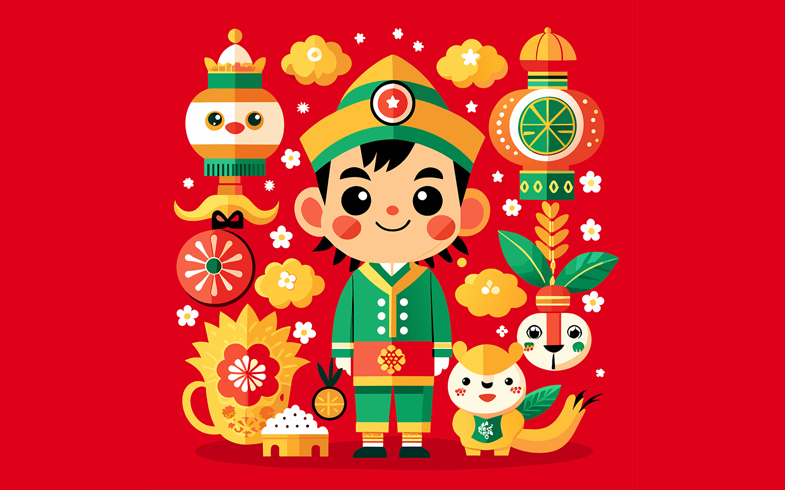 Chinese New Year Unique Vector Design 22