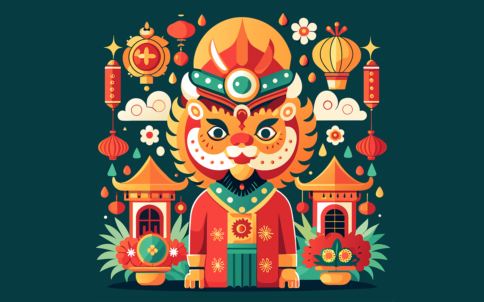 Chinese New Year Unique Vector Design 25