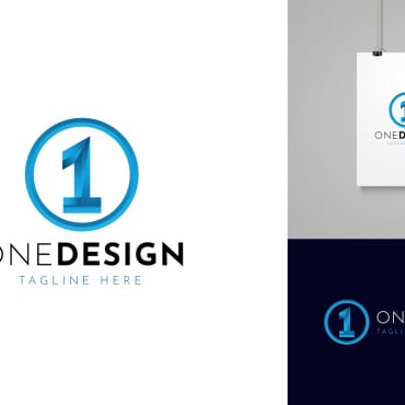 One Number Logo Templates 394456