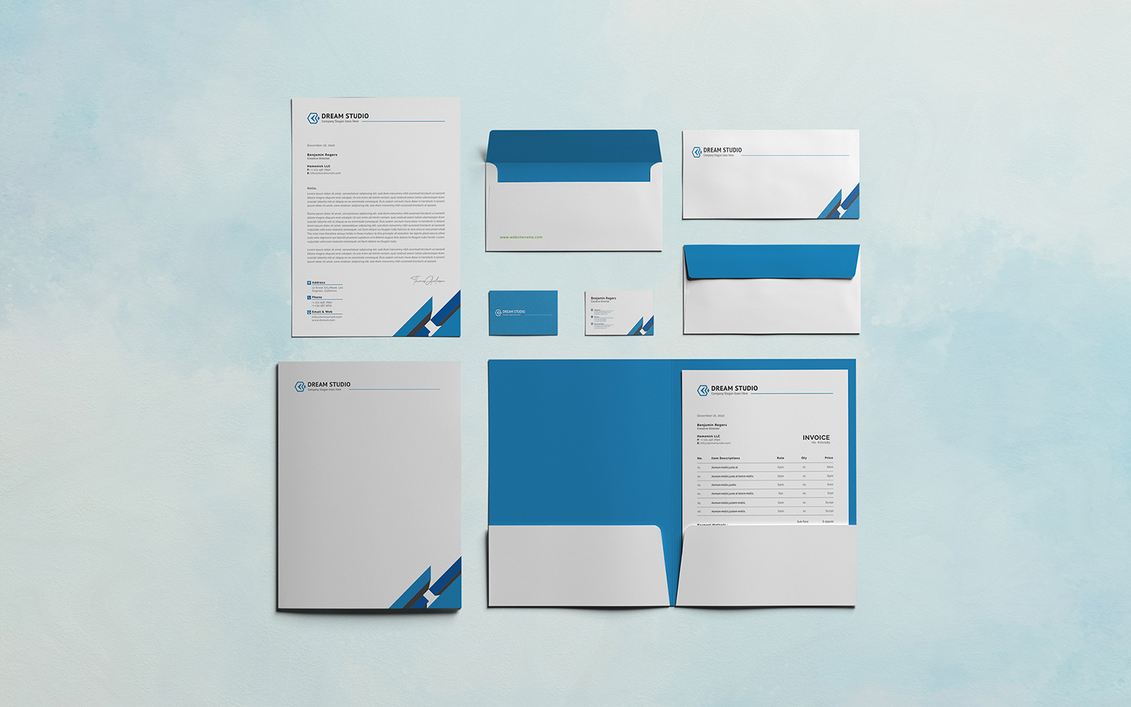 Corporate Identity Pack Template Canva & Word