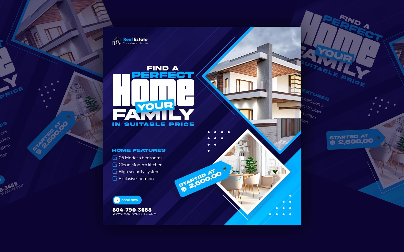 House Property Social  Media Post Template