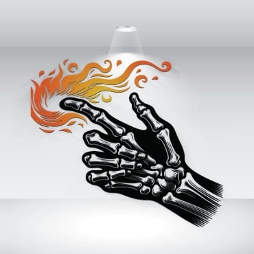 Hand Fire Logo Templates 394580