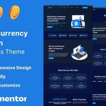 Crypto Currency WordPress Themes 394830