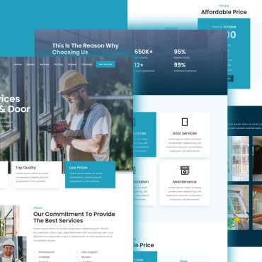 Glass Home Landing Page Templates 394836