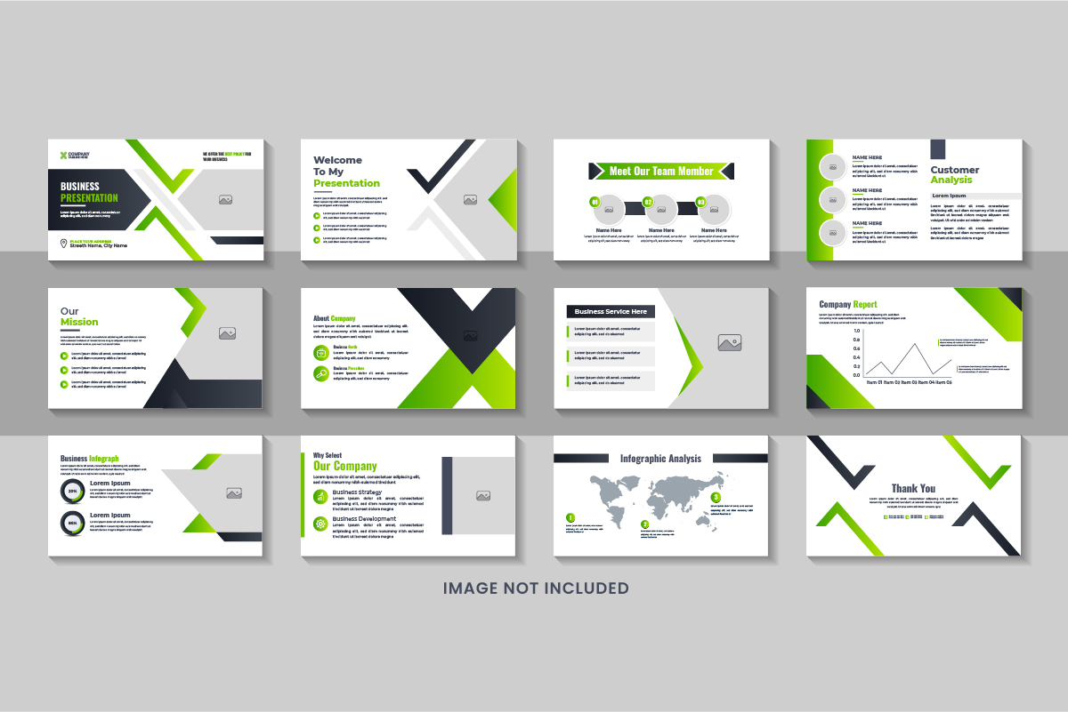 PowerPoint Presentation Template, Corporate Presentation Template Design Layout vector