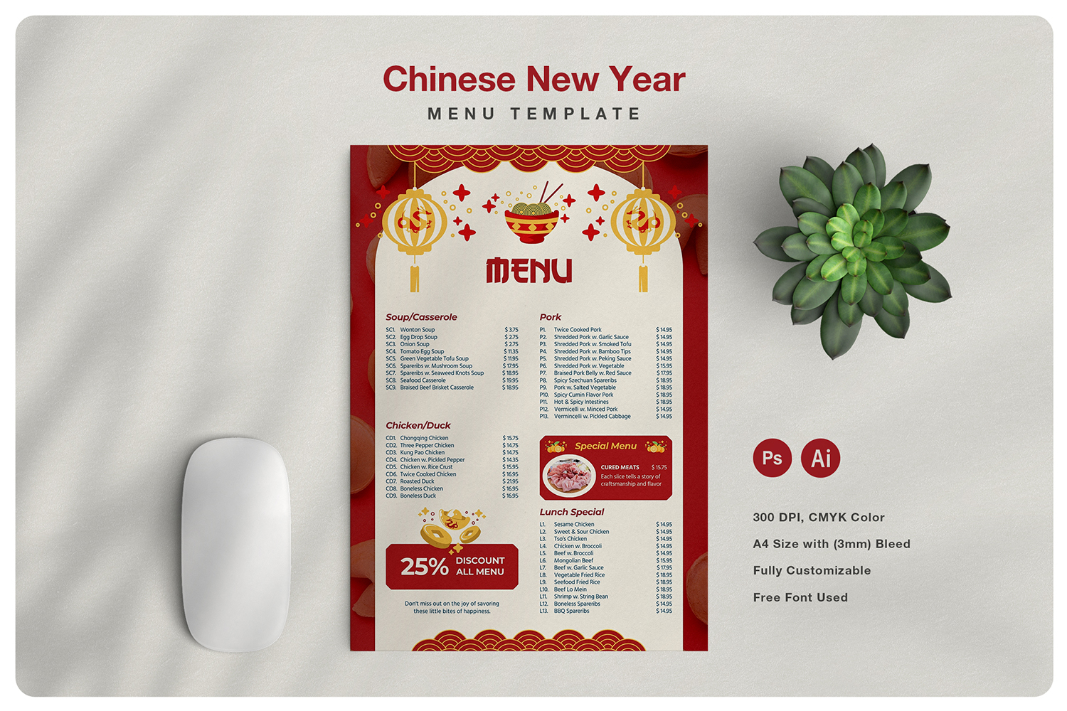 Chinese New Year Special Menu