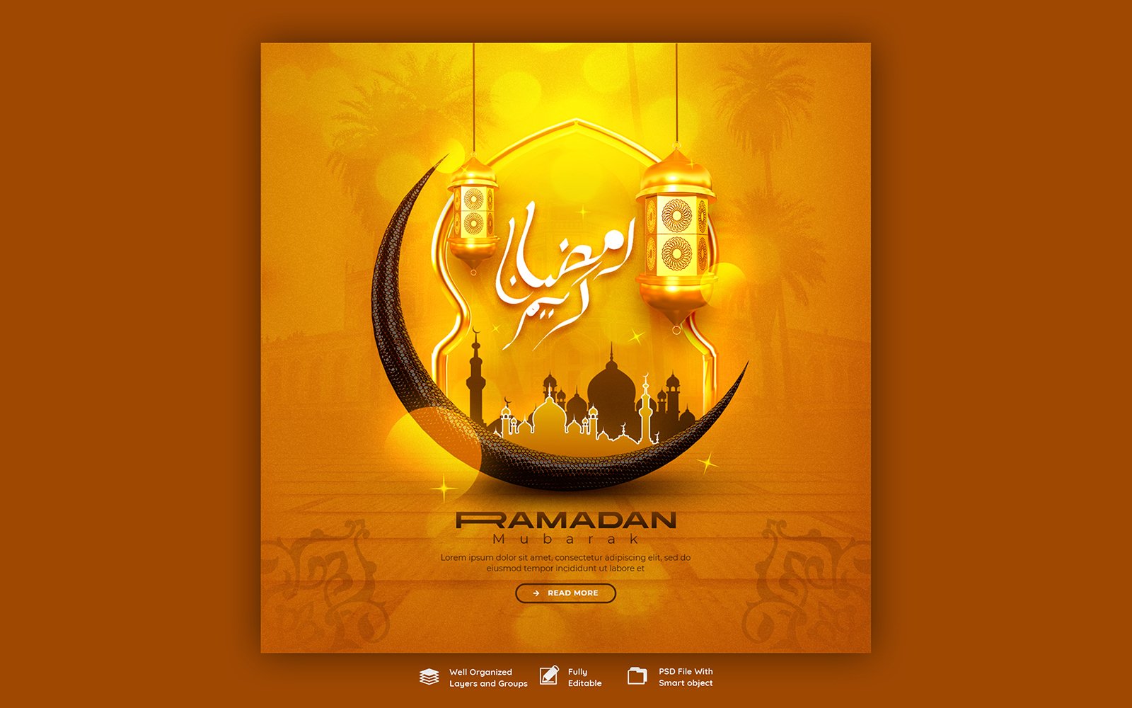 Ramadan Kareem Social  Media Post Template