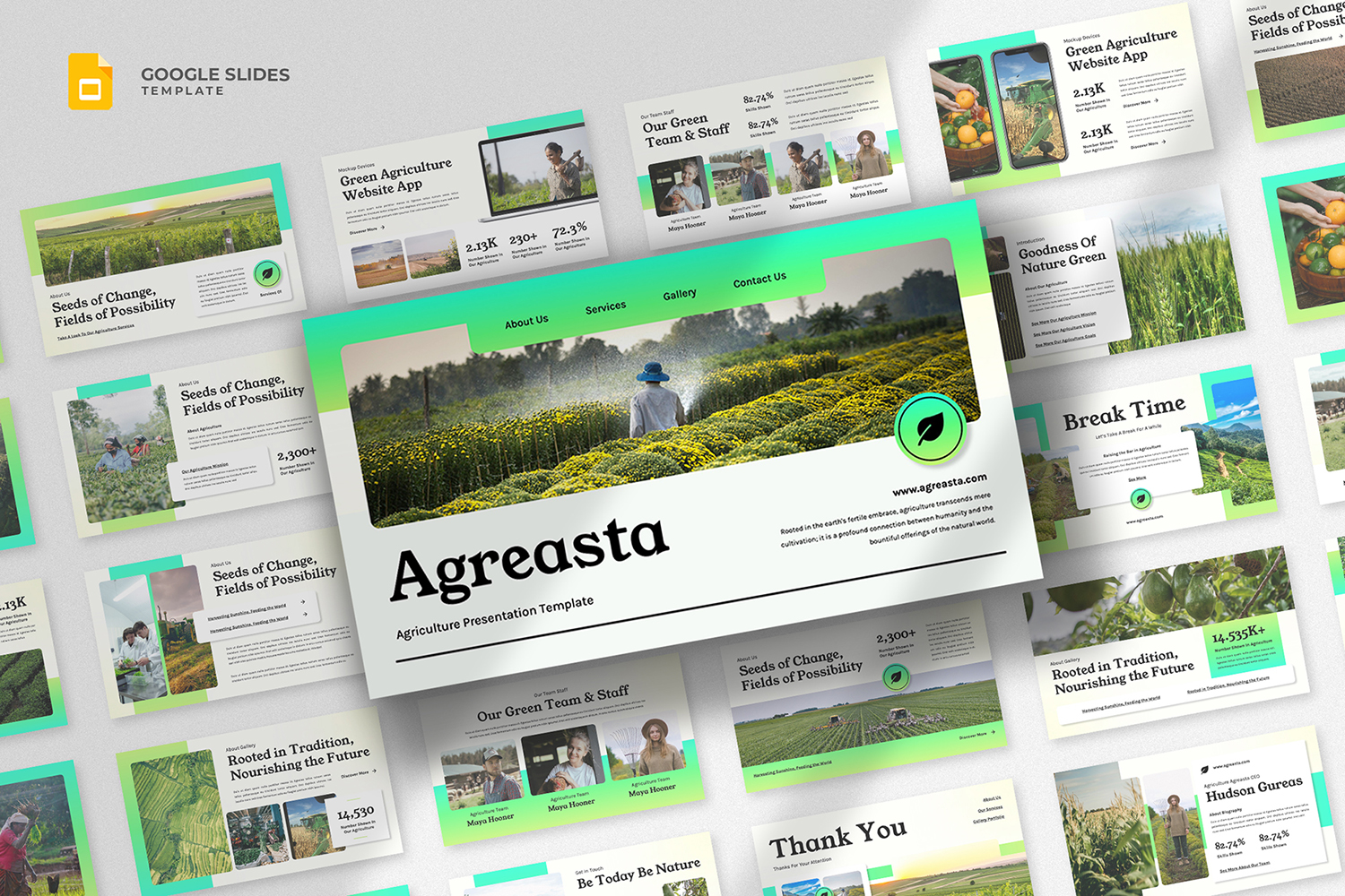 Agreasta - Agriculture Google Slides Template