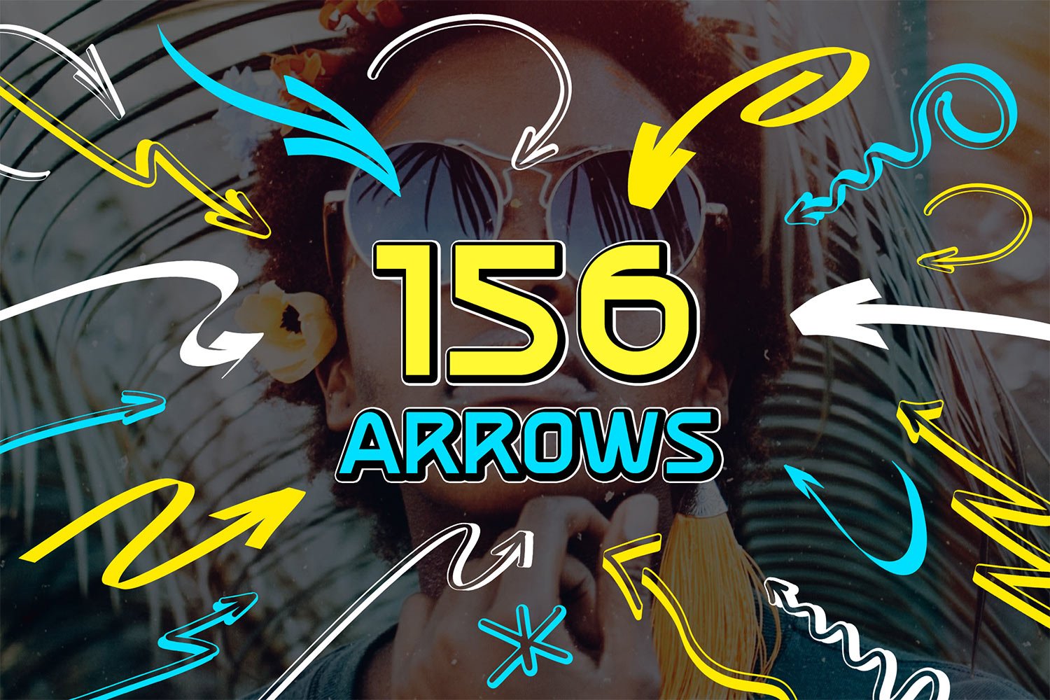 Hand drawn arrows Isolated PNG