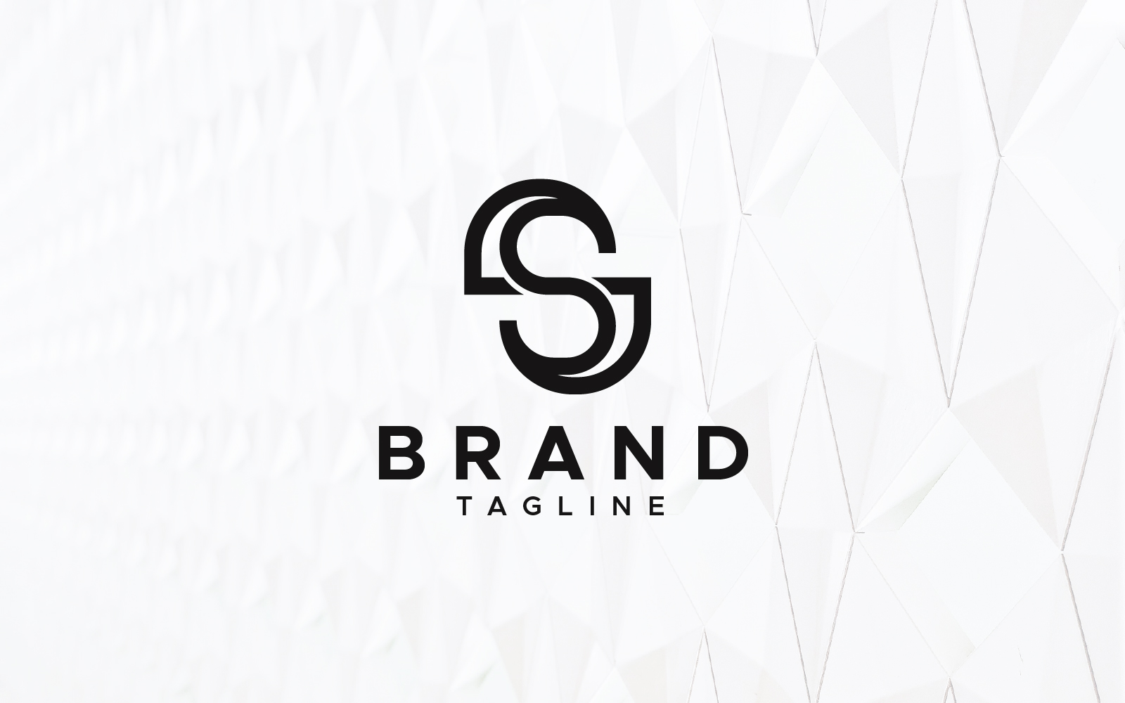 Letter S or SS minimal logo design template