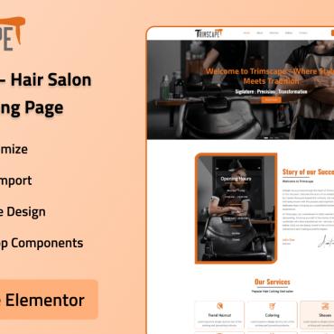 Barbershop Beauty Elementor Kits 395630