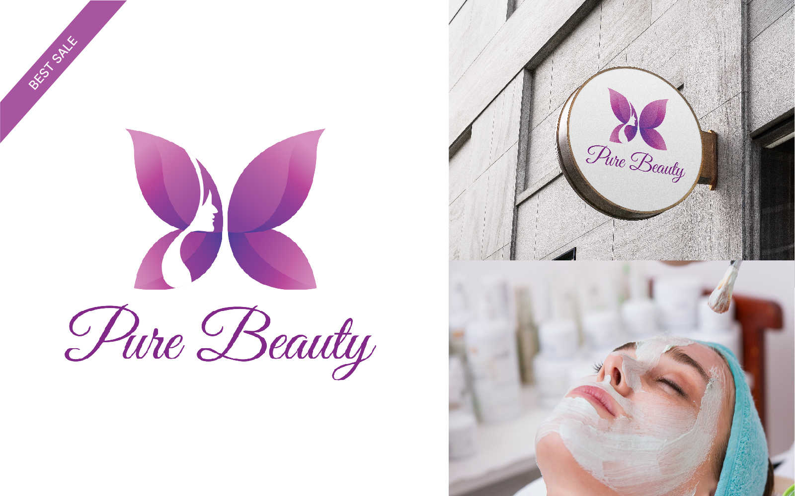Pure Beauty - Logo Beauty Clinic Design Template