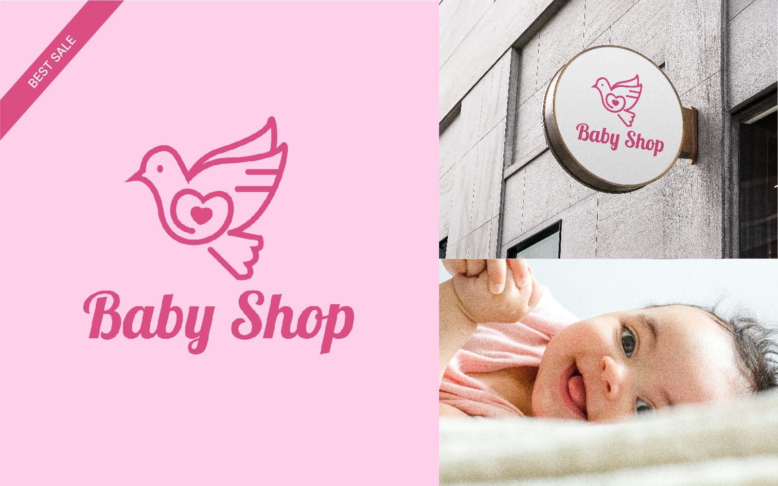 Baby Shop Logo Design Template