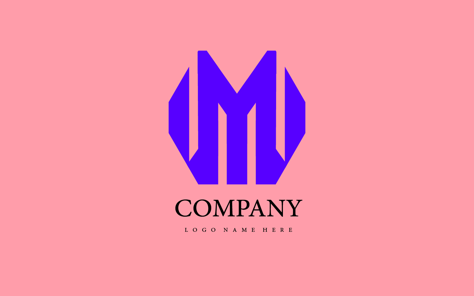 Logo Letter M Initial Luxury Elegant Logo
