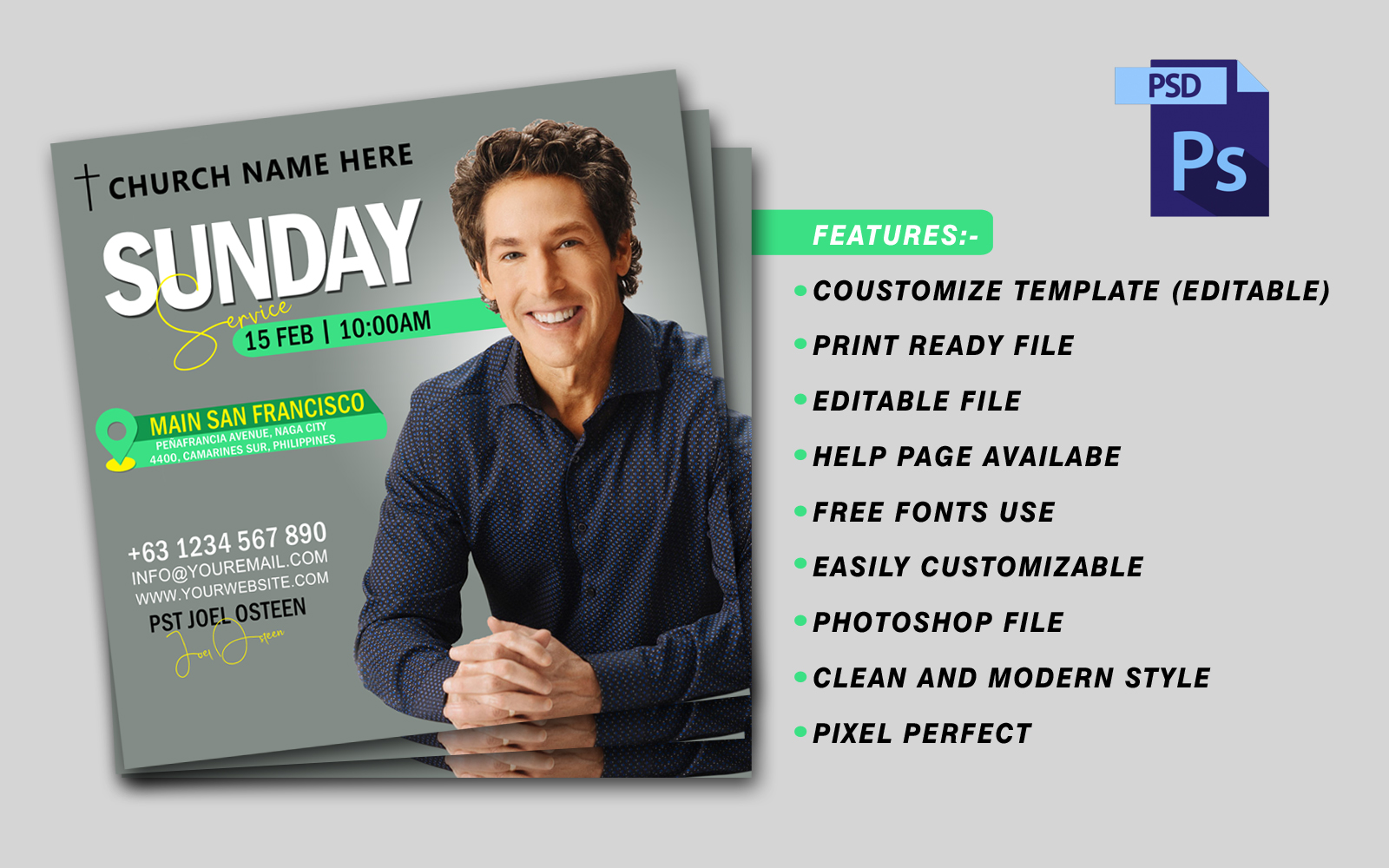 Church & Religion Template PSD